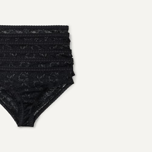 Amazon Essentials Women's Stretch All Over Lace Cheeky Panties, Pack of 6