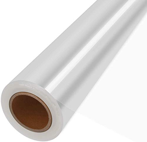 JOYIT 100 ft Clear Cellophane Wrap Roll (31.5 in x 100 ft) - 3 Mil Thicken Cellophane Roll,Cellophane Bags Large,Wrapping ...