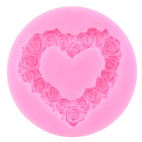 ZiXiang Photo Frame Fondant Mold Baroque Style Picture Frames Silicone Mold Rose Wreath Fondant Molds For Cake Decorating ...