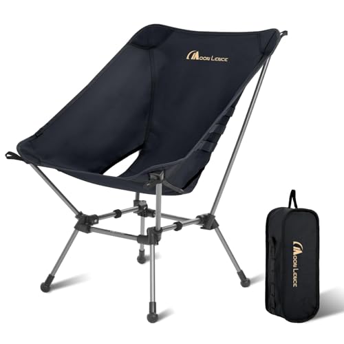 MOON LENCE Portable Camping Chair Plus, Larger & Roomier, Compact and Lightweight Still, Folding Chair for Backpacking & H...