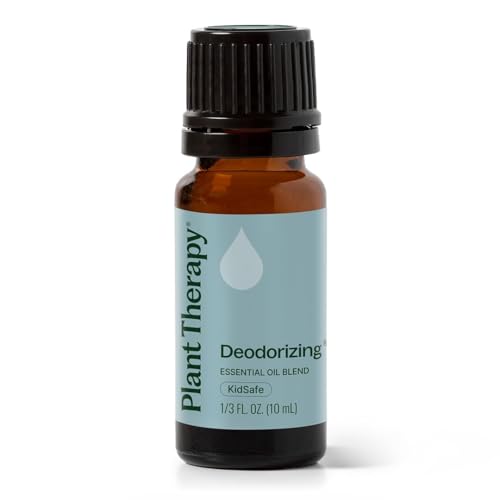 Plant Therapy Deodorizing Essential Oil Blend, 10 mL (1/3 oz), Pure Essential Oils, Undiluted, Therapeutic Grade, Ideal fo...