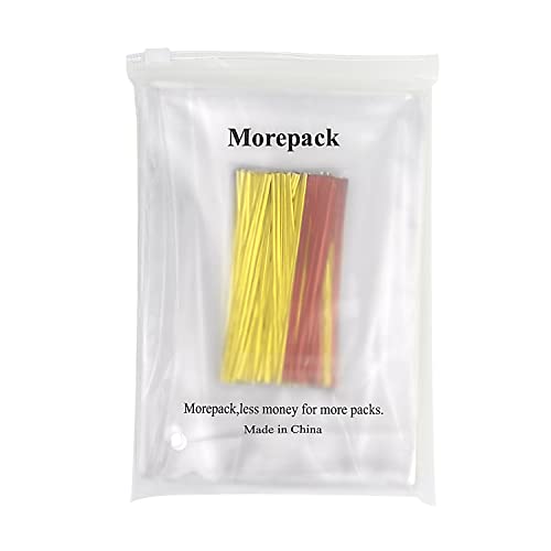 Cello Cellophane Treat Bags,5x7 Inches Clear Cellophane Bags 200 Pcs OPP Plastic Treat Bags with 200 Twist Ties for Gift W...