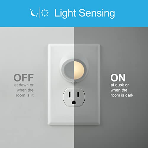 GE Rotating Plug in Night Light, Home Decor, Apartment Essentials, LED Lights for Bedroom, Ambient Lighting, Dusk to Dawn ...