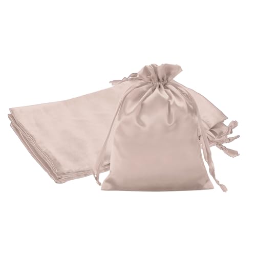 PATIKIL 6 x 8 Inch Satin Bags with Drawstring, 3 Pcs Silk Drawstring Gift Bags Wedding Favor Pouch for Jewelry Candy Chris...