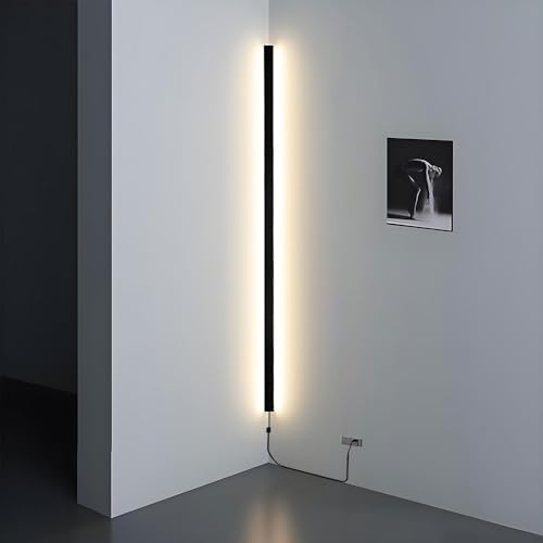 SHREALMS Corner Wall Lamp Linear Sconce, Aluminum Long Bar Wall Lighting Fixture, Mood LED Wall Mounted Lamps for Living R...