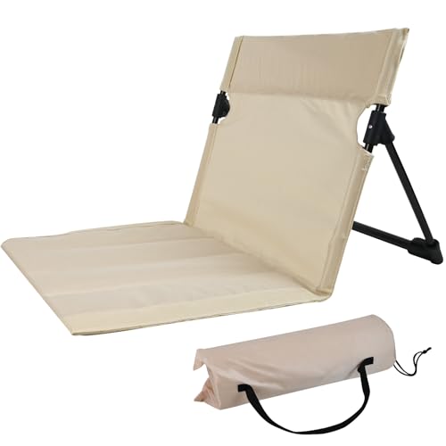 ROADNADO Widened & Thickened Folding Camping Chair with Backrest Ultra-Light Portable Beach Chair Outdoor Foldable Floor C...