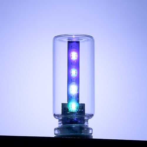 USB Car Interior LED Ambient Light – Touch Control LED Mood Lights, Dimmable 7 Colors, Portable Mini USB Light for Car, Be...