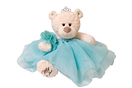 Kinnex Collections by Amanda Large 20” Quinceañera Teddy Bear Centerpiece – Elegant Dress, Oversized Keepsake Gift for 15 ...