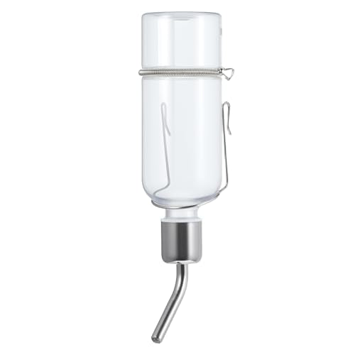 Baluue Dog Water Dispenser No-Drip Pet Water Bottle for Cage Crate 180ml /6Oz Hanging Small Bottle for Cage Crate Raised a...