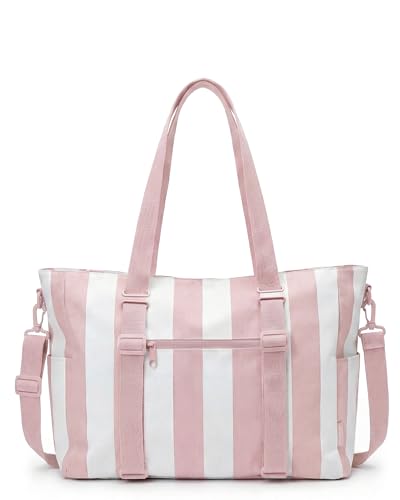BAGSMART Large Beach Bag for Women, Oversize Tote Bag for Travel/Swim Pool/Summer | 3-Ways to Carry, Cruise Essentials, Fa...