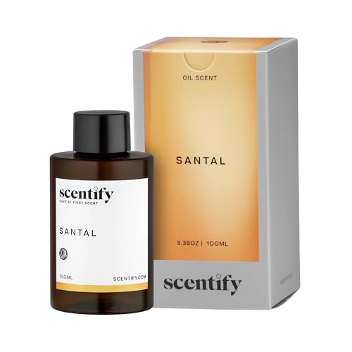 Scentify Santal Aroma Oil Refill Scent for Oil Diffusers - Iris, Amber, Sandalwood, Cedar Scents - Luxurious Relaxing Arom...