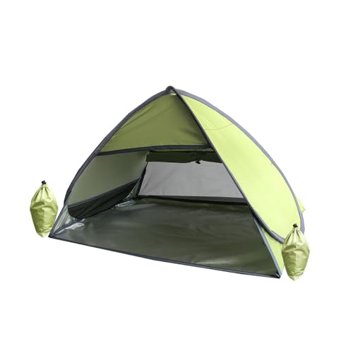 RXQNN Small Pop Up Beach Tent Portable Head Tent, Pet Shade Canopy with Breathable Meshed Window for Dogs/Cats (Light Green)