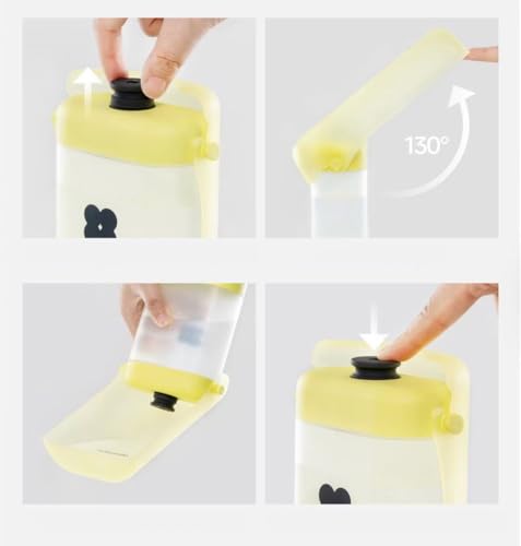 All-in-One Portable Dog Water Bottle with Treat Container, Foldable Bowl, Waste Bag Dispenser & Crossbody Strap – Leak-Pro...