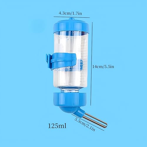 2 PCS Pet Cage Water Bottle No Drip Small Animal Water Bottle, Hanging Hamsters Water Bottle,for Rabbit, Guinea Pig, Hedge...