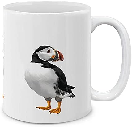 MUGBREW Atlantic Puffin Birds Ceramic Coffee Gift Mug Tea Cup, 11 OZ
