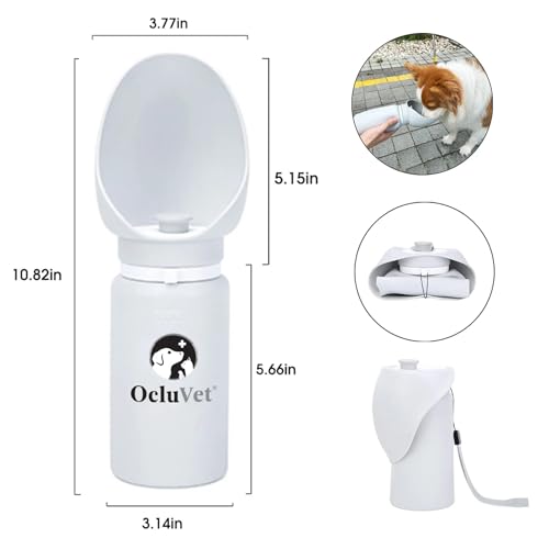 Ocluvet Portable Pet Water Bottle (Silicone 19 oz)