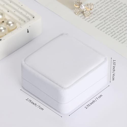 KUKUVR 6 Pieces Classic Velvet Jewelry Earring Gift Box for Stud Earring Necklace Pendant, Jewellry Earring Storage Displa...