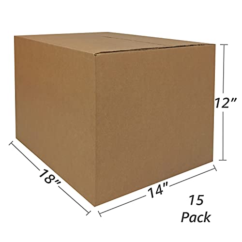 uBoxes Moving Boxes Bundles Medium Boxes 18" x 14" x 12" - Medium Boxes (Pack of 15)