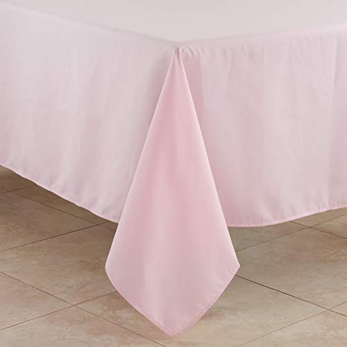 SARO LIFESTYLE Collection Casual Design Everyday Tablecloth, 60", Pink
