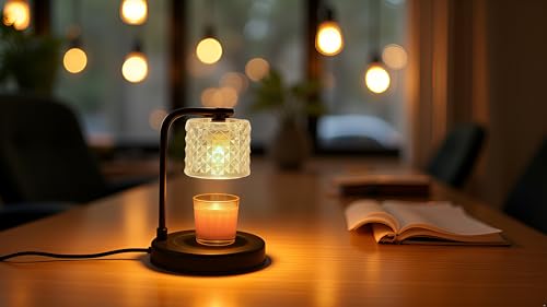 ZOOUS Candle Warmer Lamp with Timer Dimmer, 4 Brightness Wax Warmer for Jar Candles, Spring Home Decor, Easter Mother's Da...