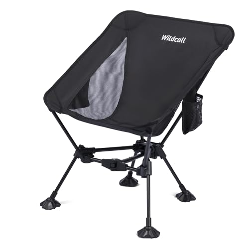 WildCall Lightweight Folding Camping Chair Compact Beach Chair with Anti-Sinking Large Feet