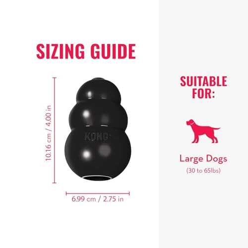 KONG Extreme Dog Toy - Fetch & Chew Toy - Treat-Filling Capabilities & Erratic Bounce for Extended Play Time Most Durable ...