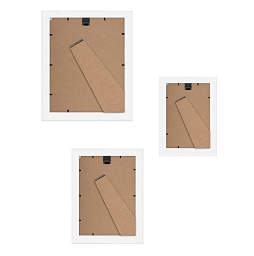 Americanflat Set of 10 Picture Frames with Shatter-Resistant Glass - Gallery Wall Frame Set with Two 8x10, Four 5x7 and Fo...