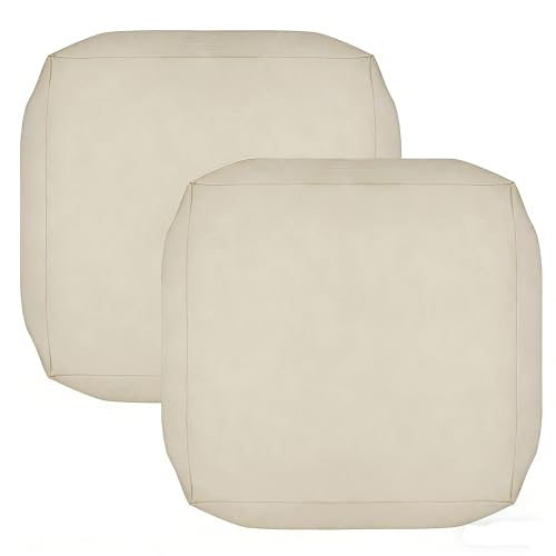 Oslimea Outdoor Cushion Covers Replacement 24x24x5 Waterproof Patio Furniture Cushion Seat Cover 2 Pack Removable Chair Pa...