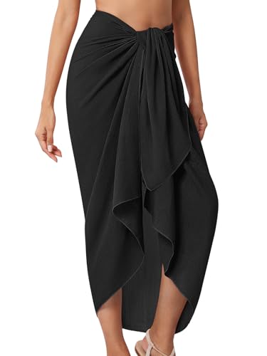 QIANXIZHAN Women's Swimsuit Cover Up,Beach Sarong Wrap Bottom Coverup for Women Short Skirt
