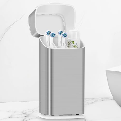 GFWARE Electric Toothbrush Holders with Cover - Dustproof Tooth Brush Holder for Bathroom, Covered Toothpaste and Toothbru...