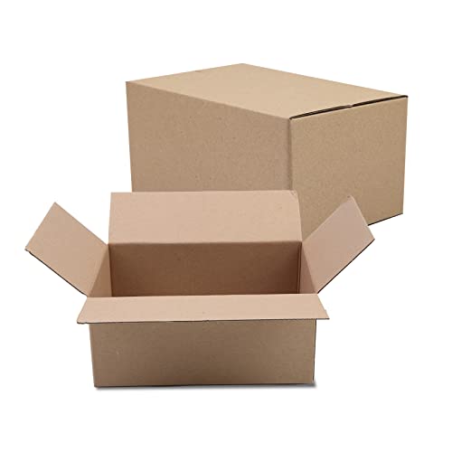 SEJOVAZE 9x6x4 Inch 25 Pack Small Shipping Boxes, Kraft Corrugated Cardboard Boxes Mailer For Small Business Packaging Mailer