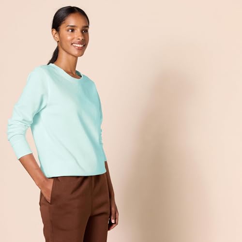 Amazon Essentials Women's Fleece Crewneck Long Sleeve Pullover Sweatshirt (Available in Plus Size)