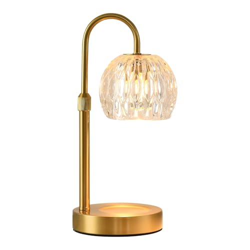 WELAISA Gold Candle Warmer Lamp with Timer Dimmable, Birthday Gifts for Women Mom, House Warming Gifts New Home Decor, Wax...