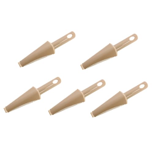 NentMent 5 Pack Flat Mop Cleaning Scraper Microfiber Pads Brush Cleaner Heavy Duty Hair Removal Tool Attachment for Wet Dr...