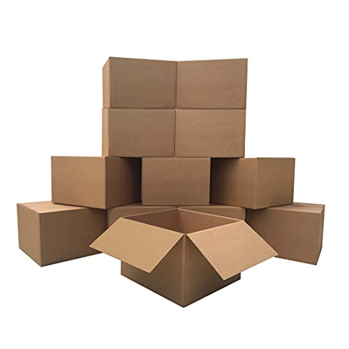 UBMOVE Large Moving Boxes 20" x 20" x 15" Pack of 12, Corrugated Cardboad Boxes For Packing, Shipping, Packing & Moving