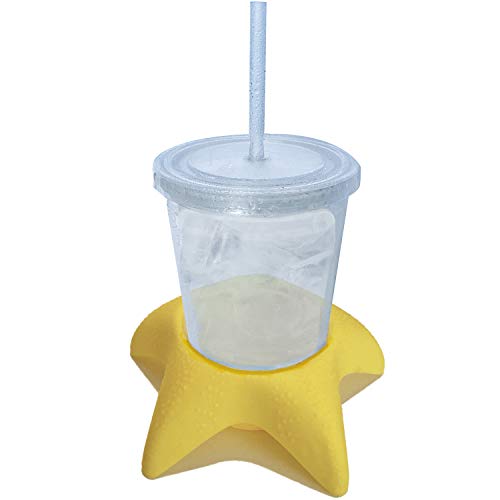 Island Genius Starfish 4-Pack Beach Cup Holders, Sand-Free Drink Holders, Beach Essentials for Family, Adults, Kids, Multi...