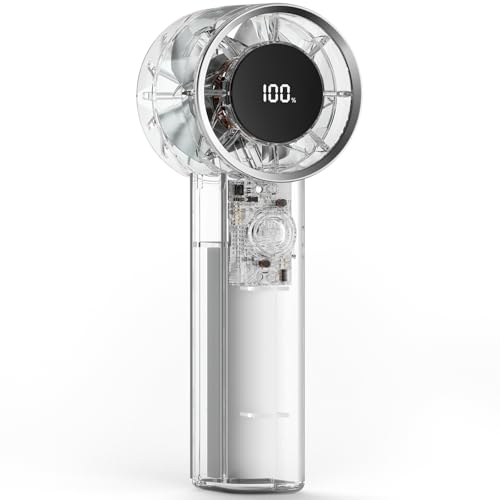 TriPole Portable Fan Mini Handheld Turbo Fan for Travel, 20H Max Cooling Time, 1-100 Speeds Rechargeable Battery Fans with...