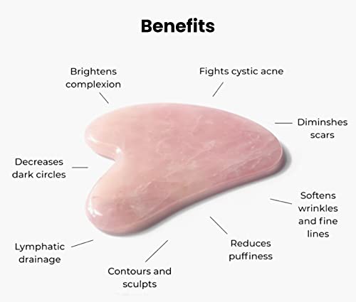 ROSELYNBOUTIQUE Gua Sha Facial Tools - Natural Healing Crystal Guasha Tool for Face Body Massager Self Care Gifts for Men ...