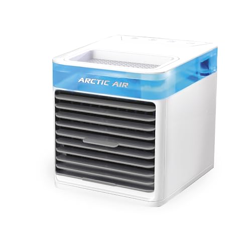 Arctic Air Pure Chill 2.0 Evaporative Air Cooler by Ontel - Powerful, Quiet, Lightweight and Portable Space Cooler with Hy...