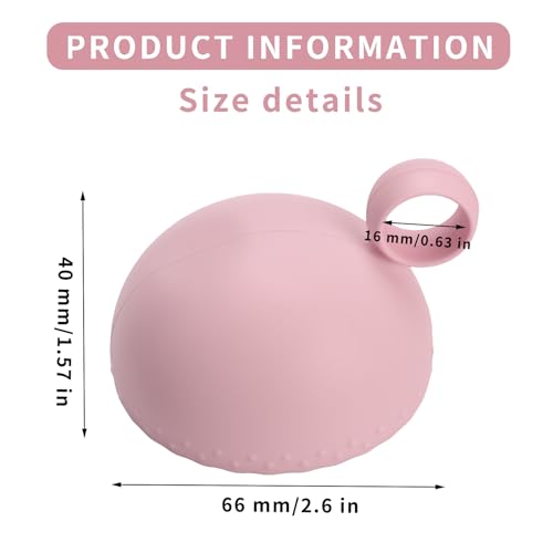 Silicone Makeup Brush Cleaner Bowl – Portable Cosmetic Brush Scrubber Mat & Washing Tool – Textured Cleaning Cup for Face...