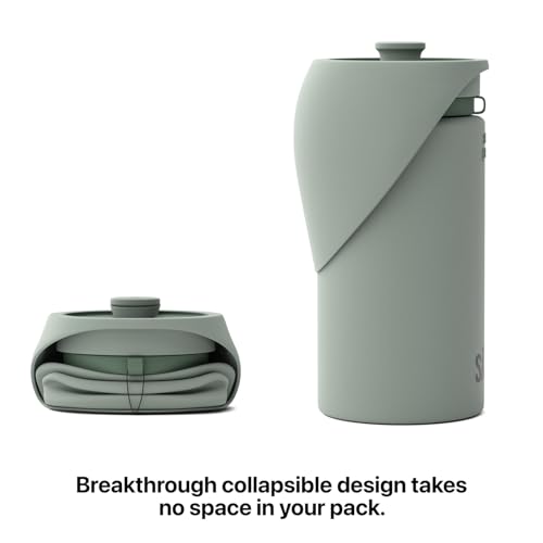 SÄKER Portable Dog Water Bottle, Collapsible Water Bottle for Dogs Perfect for Walking, Hiking and Outdoors | Works as a P...