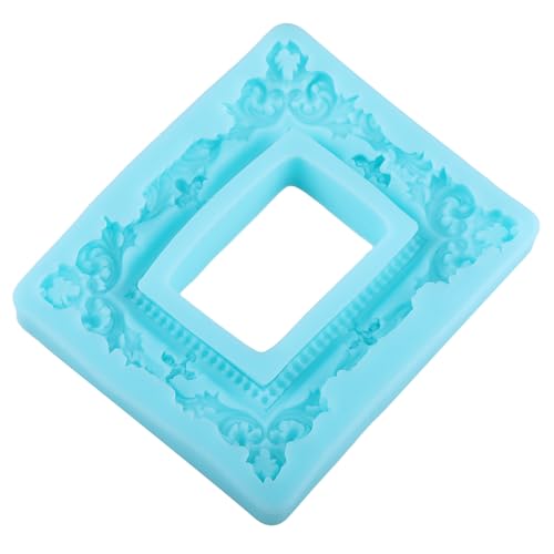YABONAN Photo Frame Fondant Molds Picture Frame Silicone Mold for Cake Decorating Cupcake Topper Chocolate Candy Gum Paste...