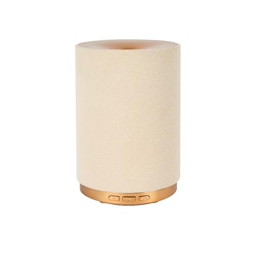 Fabric Essential Oil Diffuser, 110ml Aroma Diffuser with Night Light, 2 Mist Modes, 3 Light Settings, 4 Timer Modes, Auto ...
