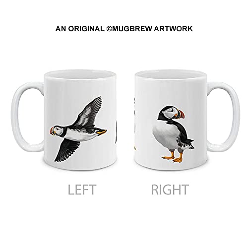 MUGBREW Atlantic Puffin Birds Ceramic Coffee Gift Mug Tea Cup, 11 OZ
