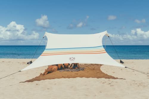 Neso Grande Portable Beach Tent Sun Shelter - Lightweight Beach Shade Canopy - Easy Setup for Family Outings - Patented Re...
