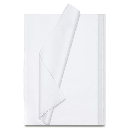Simetufy White Tissue Paper for Gift Bags, 115 Sheets of 14 x 20 Inches White Wrapping Paper, Gift Wrapping Tissue Paper B...