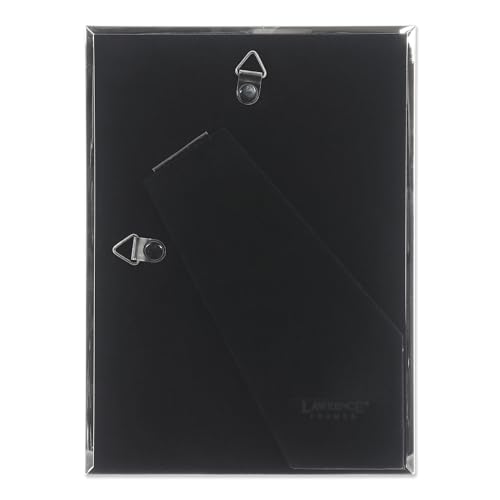 Lawrence Frames 510757 Metal Picture Frame Silver-Plate with Delicate Beading, 5 by 7-Inch
