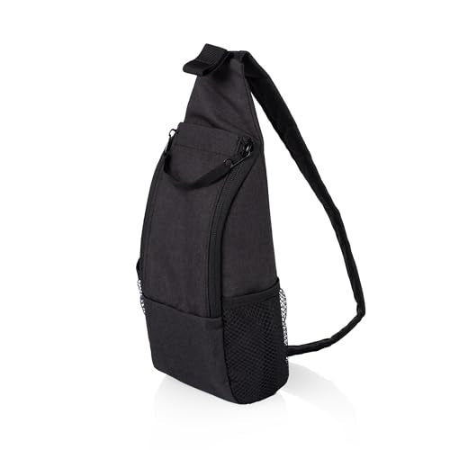 Picnic TIME Strider Crossbody Cooler Sling Bag, Insulated Fanny Pack, (Black)