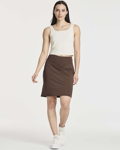 Real Essentials 3 Pack: Women's 20" Golf Skirts Knee Length Skorts Athletic Long Active Casual Pockets (Available in Plus)