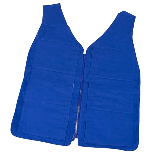 Polar Products Adjustable Zipper Cooling Vest for Men and Women with Kool Max Packs or Cool58 Phase Change Cooling Packs
